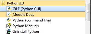 Установленный Python 3.3 на Windows